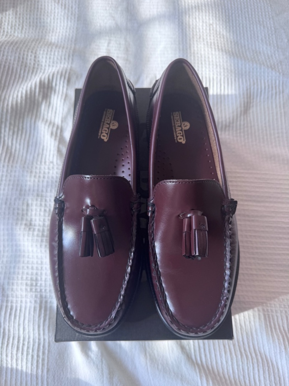 Sebago burgundy loafers
